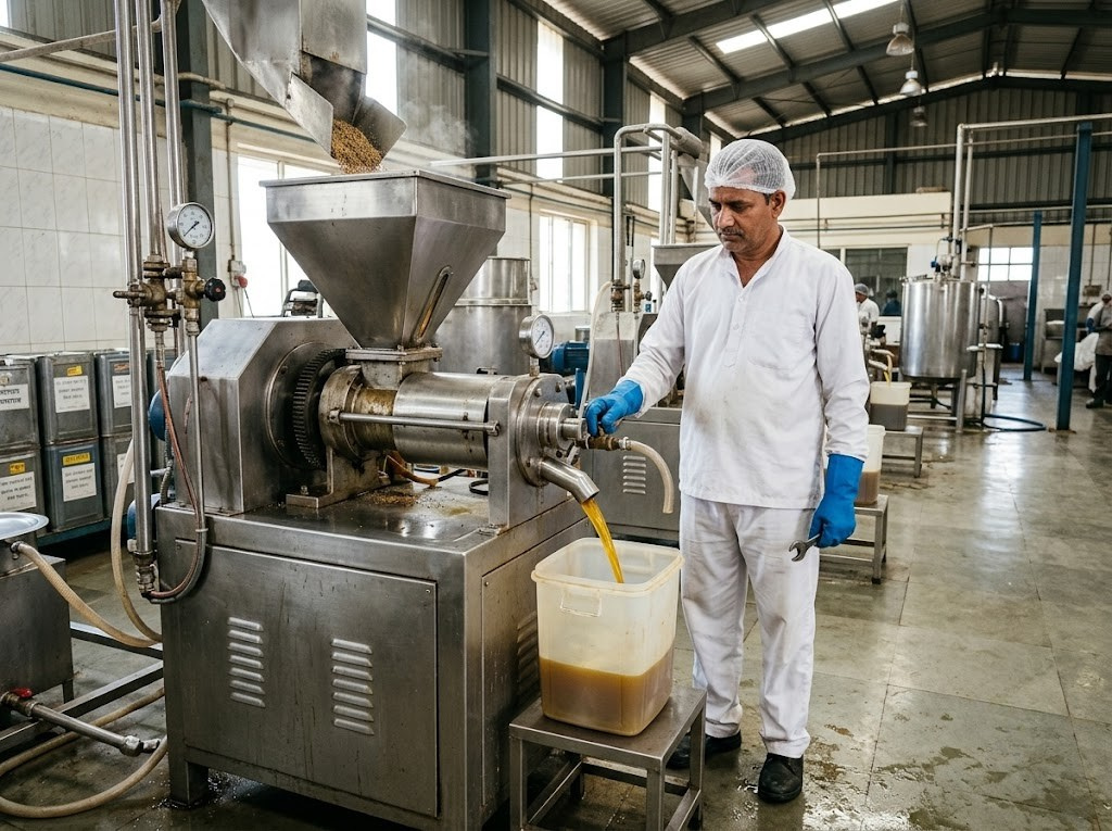 Cold Press Oil Extraction — Rmayra Naturals Factory