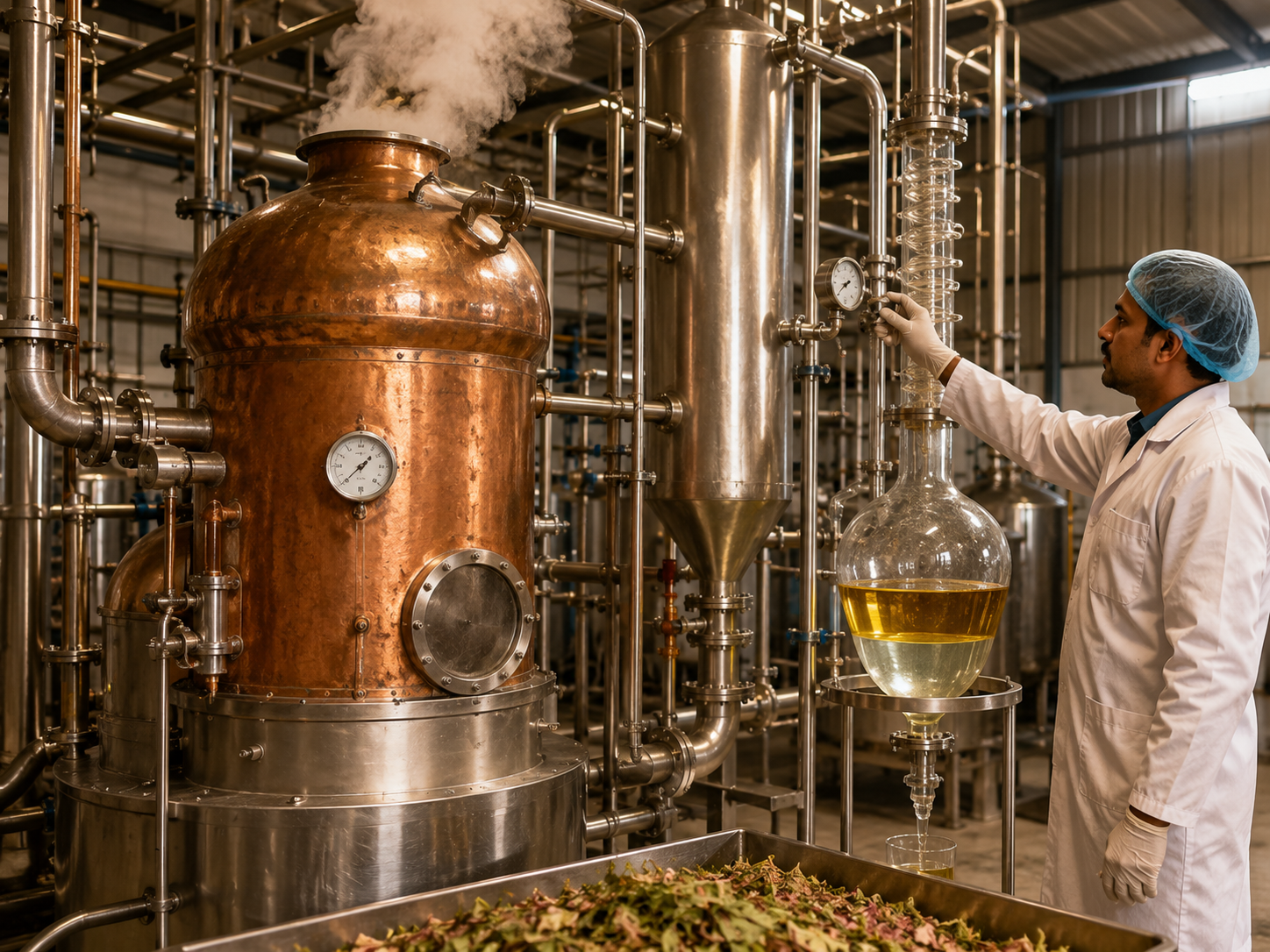 Steam Distillation Unit — Rmayra Naturals Facility