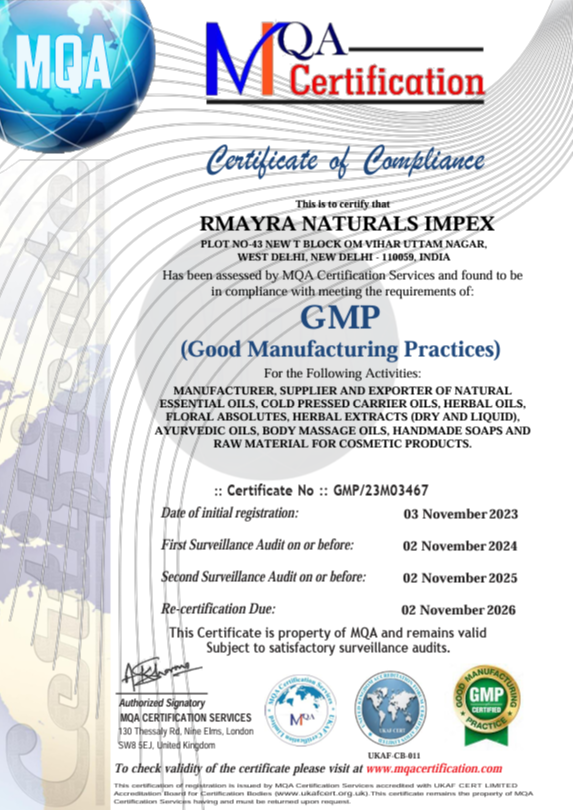 GMB Document — Rmayra Naturals Impex